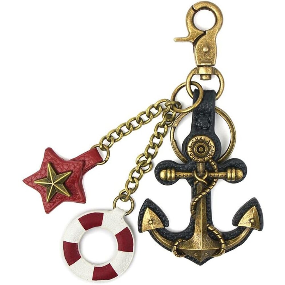 Chala Metal Charming Keychain - Anchor Star NWT